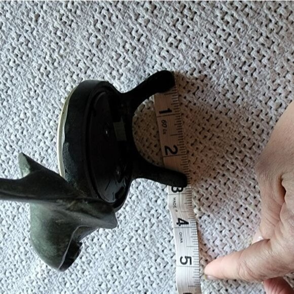 Pewter Green Solid Seagull Quartz Shelf Clock 7" x 3" - Picture 6 of 7